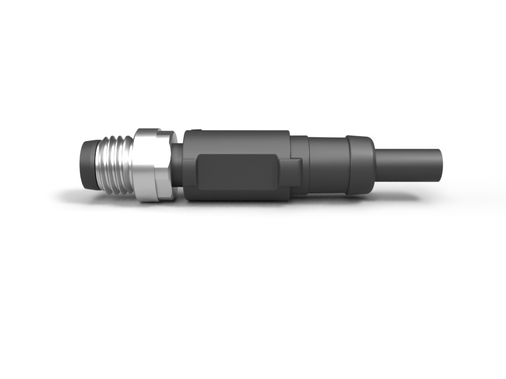 EUROCONN M12A-03MDNPV-2000M12 UROS KAAPELI SUORA SUOJATTU A-KOODAUS PVC 3NAP 1M