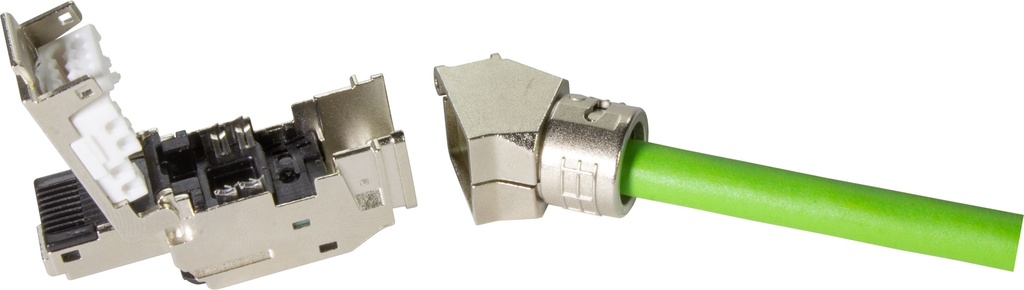 Harting 09451511142 - RJ45 CAT6a liitin 35° kulma kenttäasennettava 4-napainen