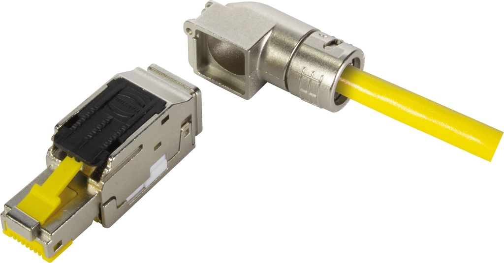 [09 45 151 1571] Harting 09451511571 - RJ45 CAT6a liitin 90° kulma kenttäasennettava 8-napainen