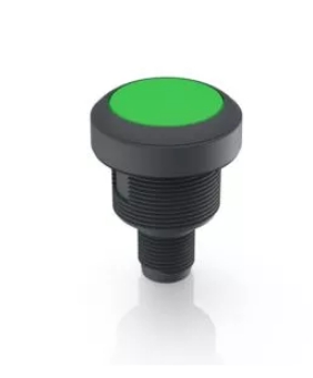 RAFI 1.10.071.001/0551 RAMO 22 I Merkkivalo - M12, round collar, lamp white, bezel green, M12 4-pin A-coded