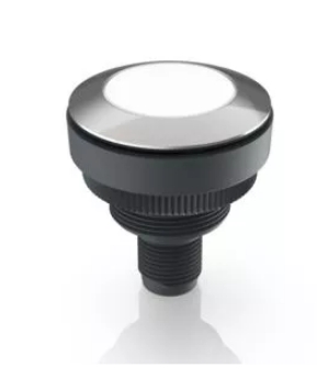 [1.11.071.001/0220] RAFI 1.11.071.001/0220 RAMO 30 I Merkkivalo - M12, round collar, lamp white, bezel white, M12 4-pin A-coded