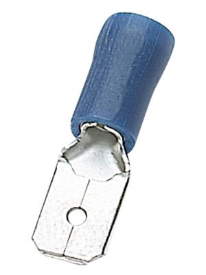 [11230253] ELEMATIC 11230253 Lattallitin uros eristetty PVC 4,8X0,8mm 1,5-2,5mm2 Sininen 100 kpl/pss