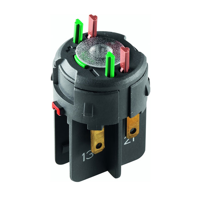 [1.20.126.103/9000] RAFI 1.20.126.103/9000 RAFIX FS Universaali QC-kytkinelementti - gold, light guide, for LED clip, 1 NC + 1 NO