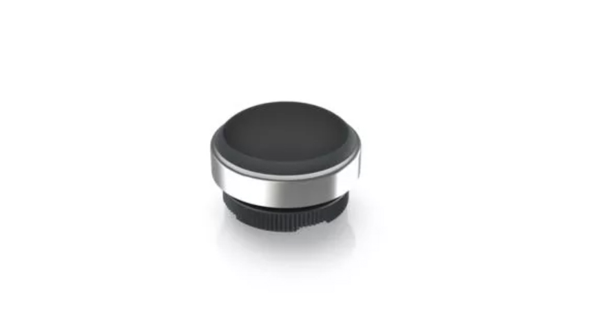RAFI 1.30.280.001/0101 RAFIX 22 FSR Painikekytkin - round collar, momentary contact function, frontring black, bezel black