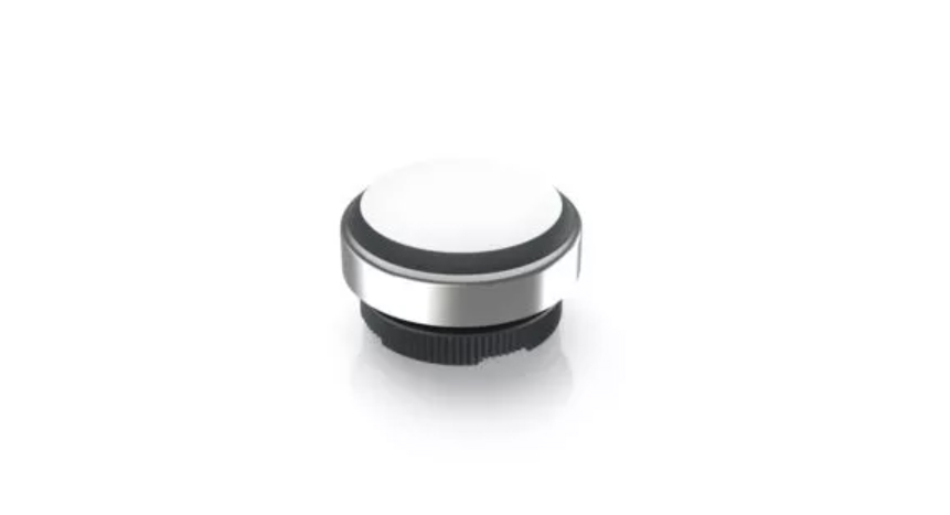 RAFI 1.30.280.001/2201 RAFIX 22 FSR Valaistu painikekytkin - round collar, momentary contact function, frontring black, bezel white