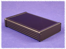 HAMMOND 1455L1601BK - Alumiinikotelo 160x103x30,5mm - Musta