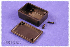 [1551HBK] HAMMOND 1551HBK - ABS-Muovikotelo 60x35x17mm MUSTA IP54