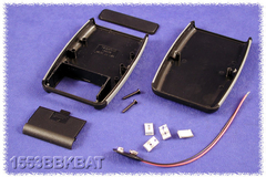 HAMMOND 1553BBKBAT - ABS-Muovikotelo 117x79x24mm Musta /Harmaa