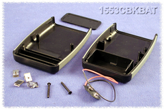 [1553CBKBAT] HAMMOND 1553CBKBAT - ABS-Muovikotelo 117x79x33mm Musta / Harmaa