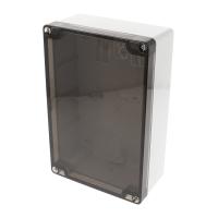 HAMMOND 1554H2GYSL VESITIIVIS POLYKARBONAATTI KOTELO, SAVUNHARMAA KANSI 180X120X60 HARMAA/SAVUNHARMAA