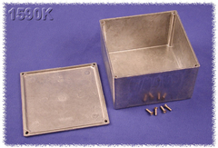 HAMMOND 1590K - VALUALUMIINI 125x125x75mm