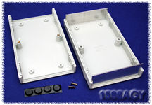 Hammond 1598AGY ABS-Muovi / Alumiini Asennuskotelo 154x94x36mm Harmaa