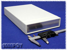 Hammond 1598FGY ABS-Muovi / Alumiini Asennuskotelo 250x160x40mm Harmaa