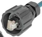 [17-10001] RJ45 KAAPELI PLUG IP67 BAYONET