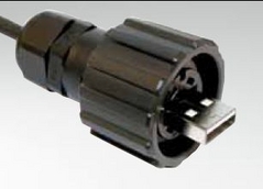 [17-200121] USB KAAPELI PLUG IP67 BAYONET