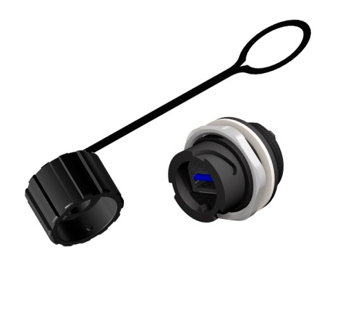 [17-241001] USB 3.0 paneeli jack IP67 bayonet