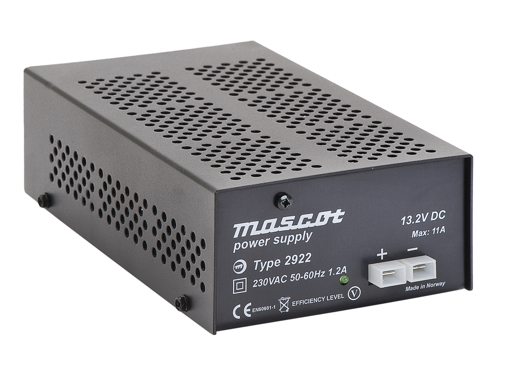 Mascot 2922 - 230VAC/12VDC/11A 135W Teholähde