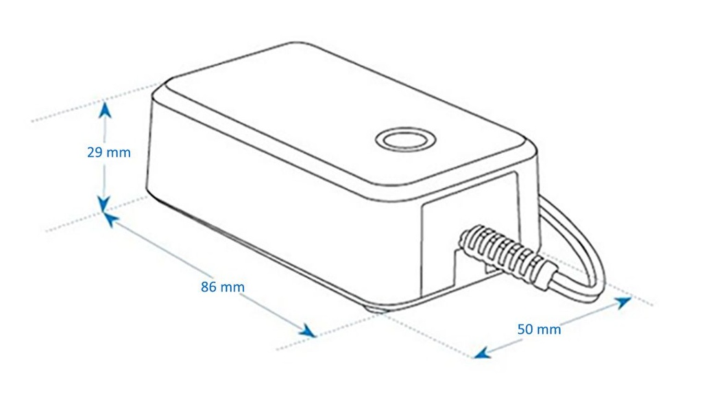 Mascot 3825 - 9V 0.8A Virtalähde naarasliitin