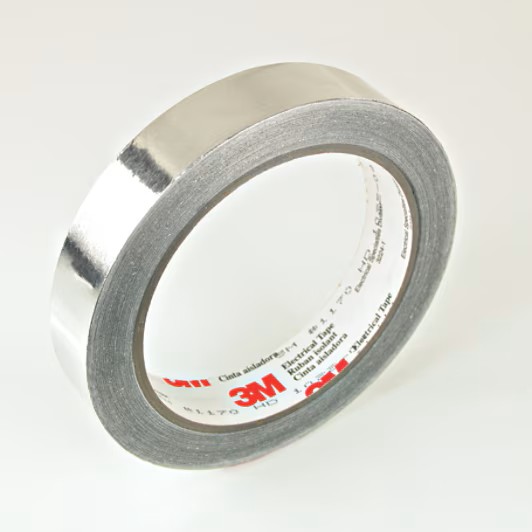 3M EMI-suojausalumiiniteippi 1170, MC9, 25 mm x 16.5 m x 0.08 mm