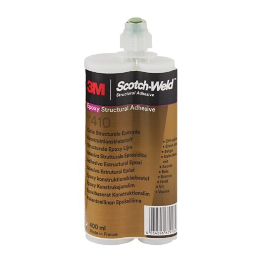 [7100261679] 3M Scotch-Weld Epoksiliima DP-410, vaalea, 400 ml, 6/pakk