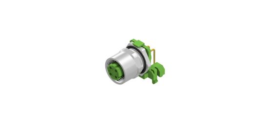 M12 piirilevyliitin naaras 4-pin D