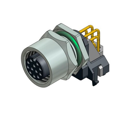[43-02742] M12 naaras 12nap kulma liitin