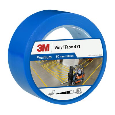3M 471 VINYYLITEIPPI, SININEN, 50 mm x 33 m