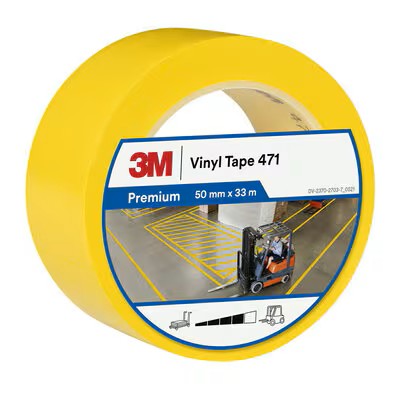 [7100260283] 3M 471 VINYYLITEIPPI, KELTAINEN, 50 mm x 33 m