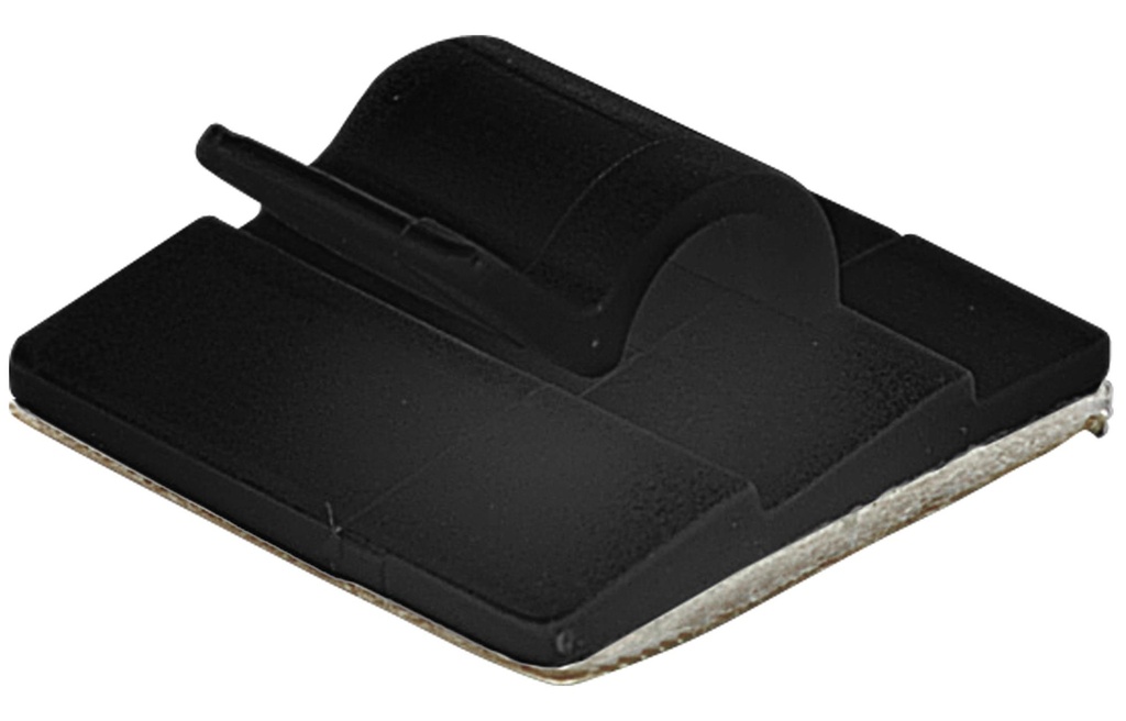ELEMATIC 5439RB Kaapelikiinnike PA kumipohjainen liima-aine 26 x 15 musta 100kpl