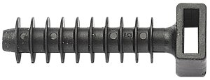 ELEMATIC 5458 Seinä ankkuri nippusitteelle PA6 10x43,5x9,7 musta 100 kpl