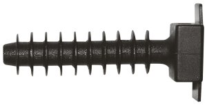 [5458A] ELEMATIC 5458A Seinä ankkuri nippusitteelle PA6 10x43,5x9,7 musta 100 kpl