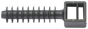 [5459] ELEMATIC 5459 Seinä ankkuri nippusitteelle PA6 10x43,5x9,7 musta 100 kpl