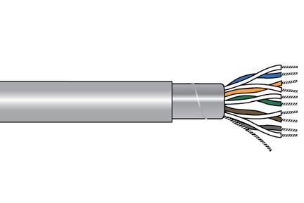 ALPHA 5471C 100FT - PARIKAAPELI 2X0.23mm2 HARMAA 30.5m