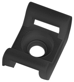 ELEMATIC 5499 Kiinnitysalusta nippusiteelle PA6.6 - max 4.8mm nippusiteelle musta 100 kpl