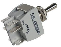[649H/2] APEM 649H/2 - Vipukytkin 2 Napainen ON-OFF-ON 600H Sarjaa