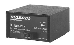 [6823061300] MASCOT 6823/12VD CABLE - 6-12V 1A 12W Virtalähde AC/DC koteloitu, reguloitu