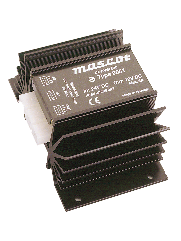 Mascot 9061 - DC/DC muunnin 24/6VDC 1.5A 27W