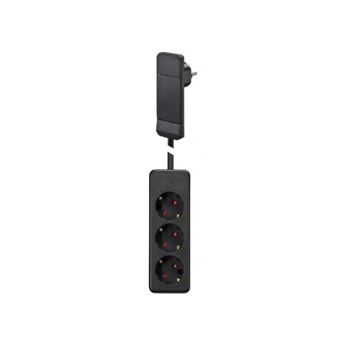 BACHMANN 933.014 Pistorasia 3 x CEE7/3 1,6 m Smart Plug musta