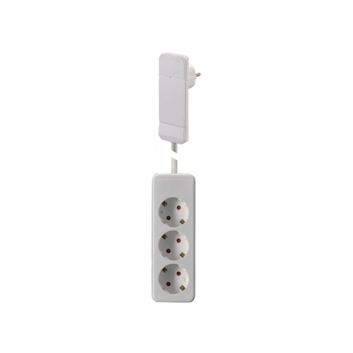 BACHMANN 933.015 Pistorasia 3 x CEE7/3 1,6 m Smart Plug valkoinen