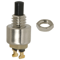 APEM 9533NCD - Painike Palautuva Sulkeva Juotoskorokkeella 4,20 mm - Musta