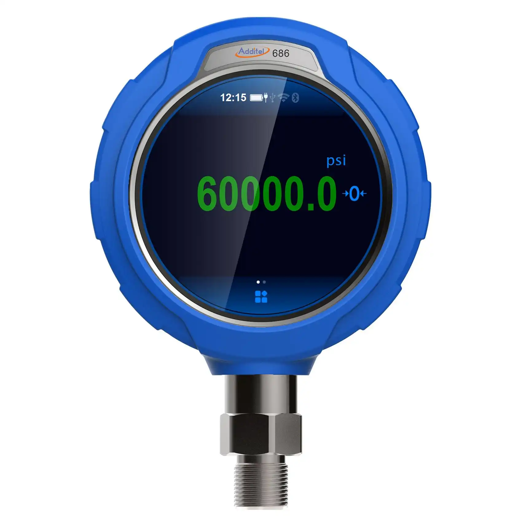 [ADT686-05-GP10K-BAR-B2-DL-WIFI] ADDITEL ADT686-05-GP10K-BAR-B2-DL-WIFI - Digitaalinen painemittari 0.05% 700bar 1/2BSP uros Data logging WiFi