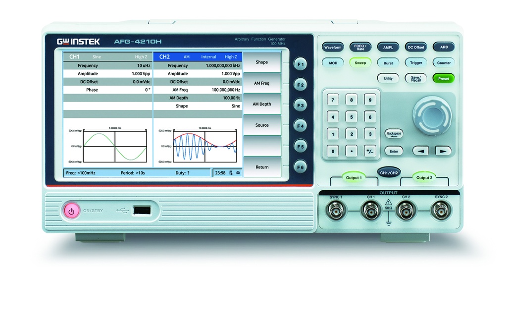 GW INSTEK AFG-4125AE - Funktiogeneraattori 1-kanavainen 25MHz USB
