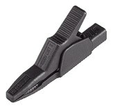 HIRSCHMANN AK2B2540I - Eristetty Hauenleuka 1000V Turvamittajohdoille/4 mm Banaaniliittimille - Musta