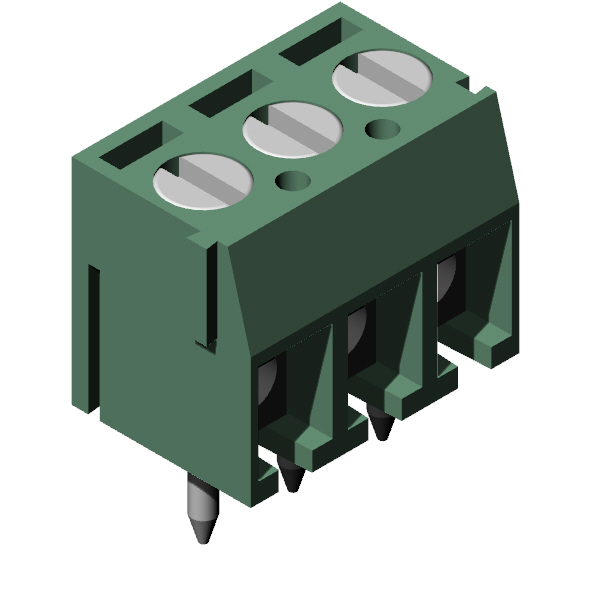 VERT TERM BLOCK 4 POLES P 3.5