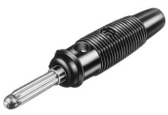 [930726100] Hirschmann BULA 20K - BANAANILIITIN 4 mm musta