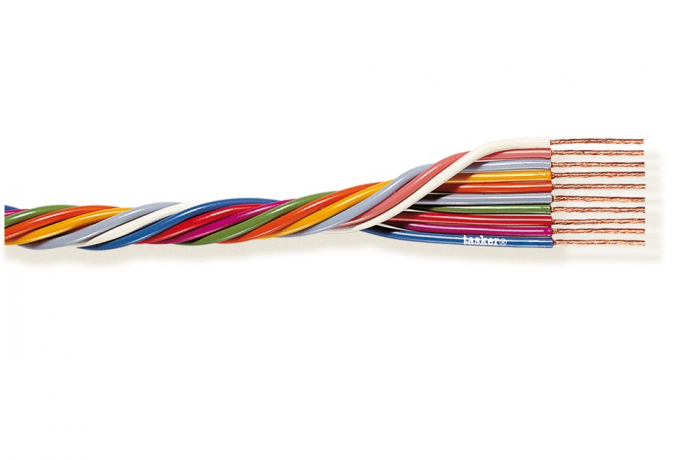 TASKER C107 - KIERRETTY KAAPELI 6x0,35mm2 PVC 100m KELA MONIVÄRINEN