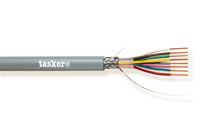 TASKER - C210 LiYCY KAAPELI 2x0,25 mm2 -  PVC 100 m KELA - HARMAA