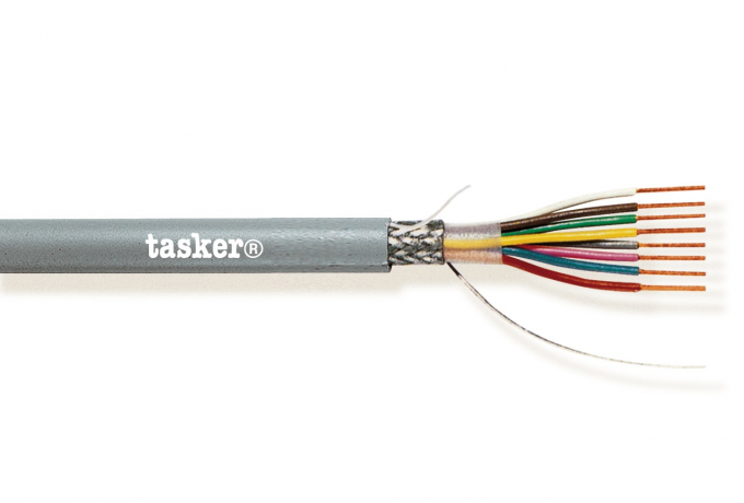 TASKER - C211 LiYCY KAAPELI 3x0,25 mm2 -  PVC 100 m KELA - HARMAA
