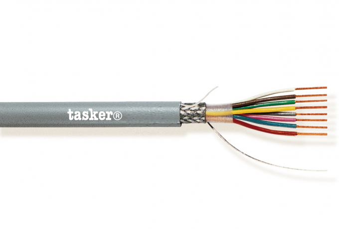 TASKER - C212 LiYCY KAAPELI 4x0,25 mm2 -  PVC 100 m KELA - HARMAA
