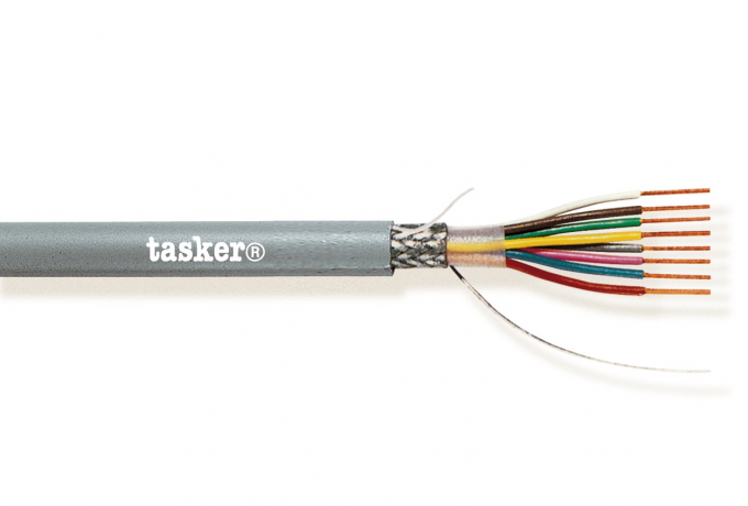 TASKER - C213 LiYCY KAAPELI 6x0,25 mm2 -  PVC 100 m KELA - HARMAA